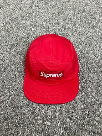19SS SUPREME Military Twill Camp Cap Red