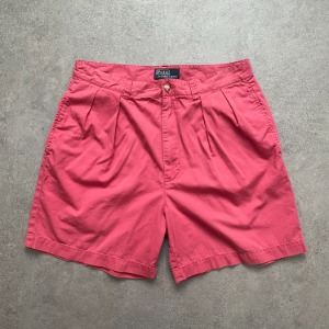1990s Polo Ralph Lauren Chino Shorts Red 33