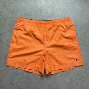 1990s Polo Sport Nylon Shorts Orange L