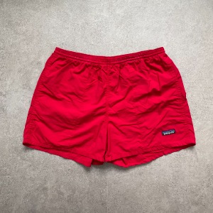 1990s Patagonia Baggies Nylon Shorts 5&quot; Red M
