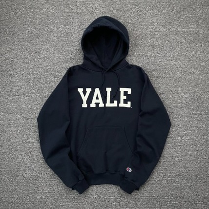 1990s Champion Hoodie Sweatshirt Yale Univ. S