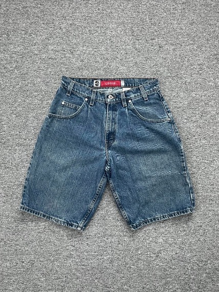 1990s Levi&#039;s Silvertab Loose Fit Denim Shorts 30 USA Made