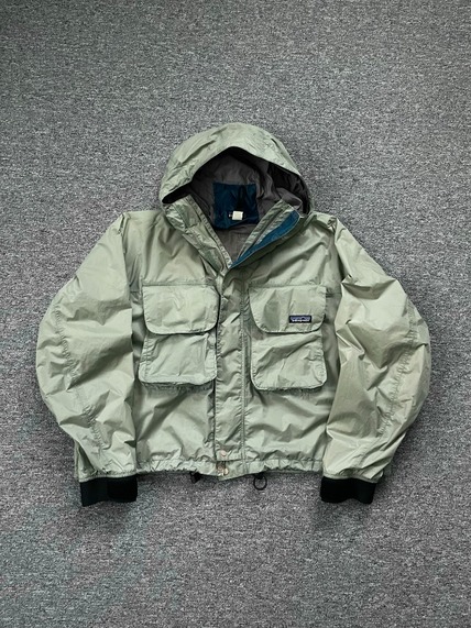 2000s Patagonia SST Fly Fishing Wading Jacket Olive L