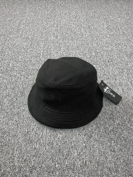 Deadstock 1990s Stussy Wool Bucket Hat Black USA Made