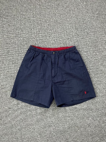 1990s Polo Ralph Lauren Tennis Cotton Shorts Navy XL