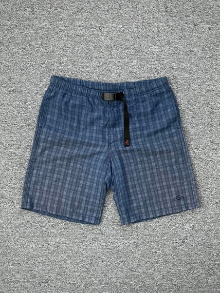 1990s Gramicci Nylon Belted Check Shorts M USA Made