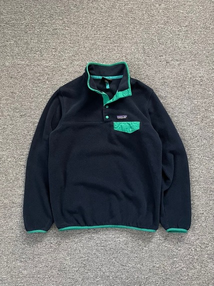 2000s PATAGONIA Synchilla Snap-T Pullover Navy L