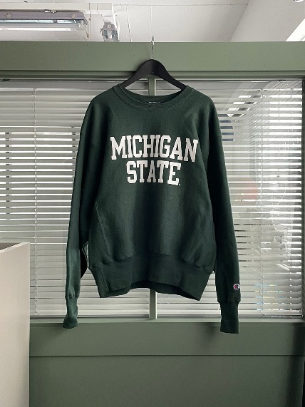 1990s CHAMPION Reverse Weave Sweatshirt Michigan State Univ. L