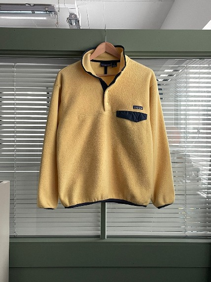 1990s PATAGONIA Synchilla Snap-T Pullover Yellow M
